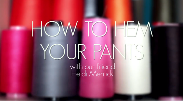 How To Hem Your own Pants 