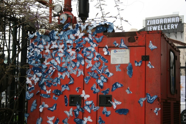 Butterfly Street Art by Tasha Lewis