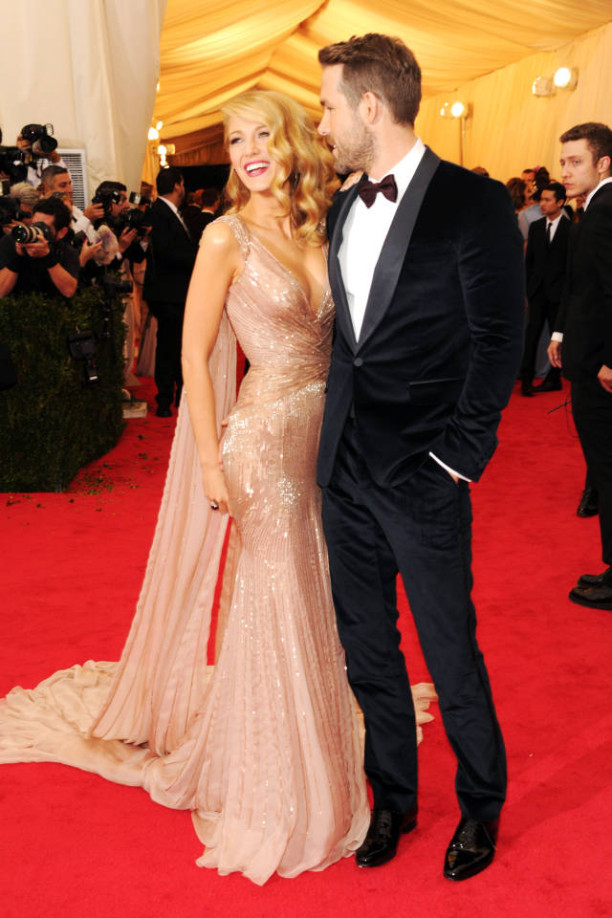 Blake Lively & Ryan Reynolds at The Met Gala 2014