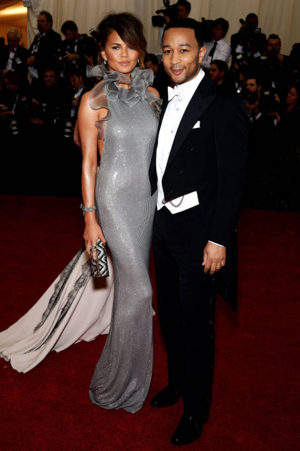 Chrissy Teigen & John Legend in Ralph Lauren at The Met Gala 2014