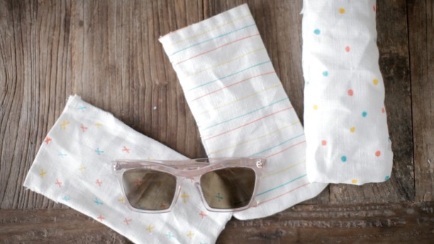DIY Linen Sunglasses Case