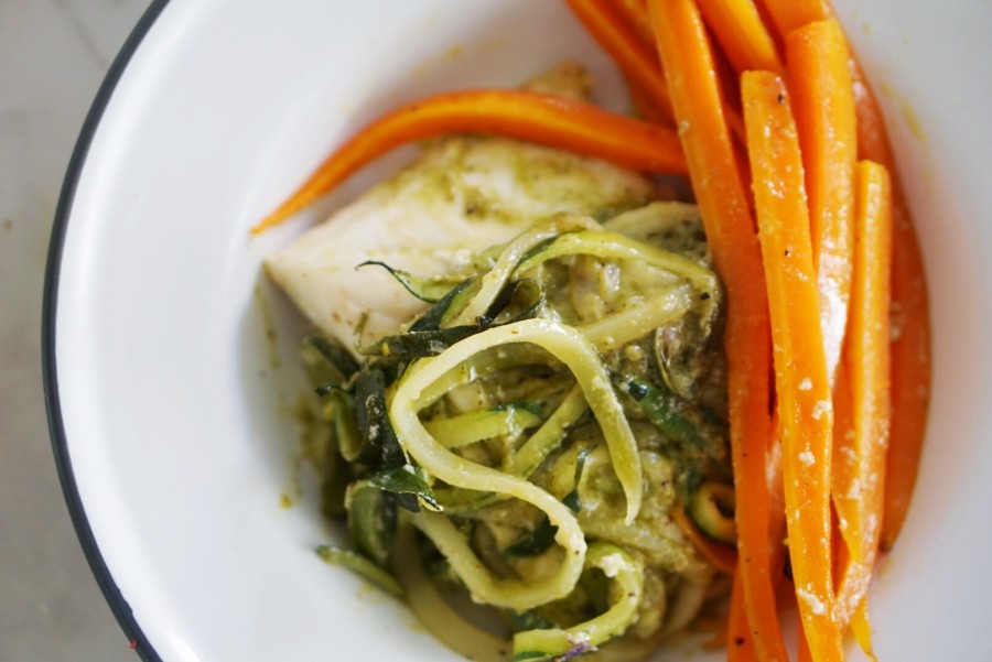 20Minute Parchment Baked Halibut & Veggies because im addicted